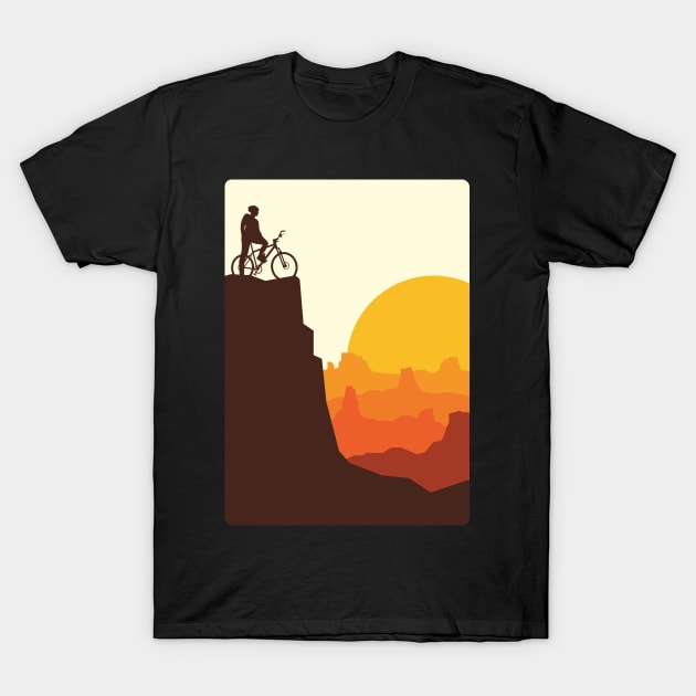 Mountain Biker T-Shirt by quilimo